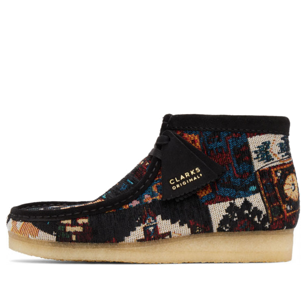 Clarks Wallabee Boots 'Black Combi' 26162511(MENS)
