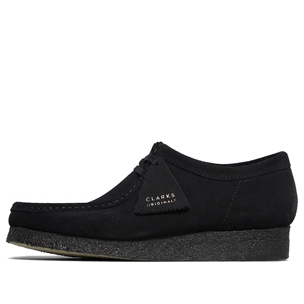 (WMNS) Clarks Wallabee 'Black Suede' 26155522(WOMENS)