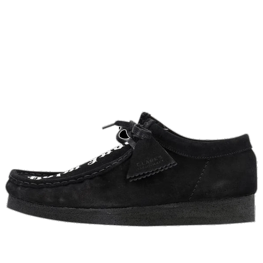 Clarks x Palm Angels Suede Wallabee 'Black' 26156815(MENS)