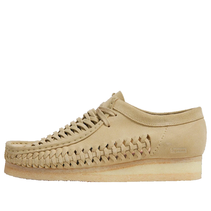 Clarks x Supreme Woven Wallabee 'Tan' 26160850(MENS)