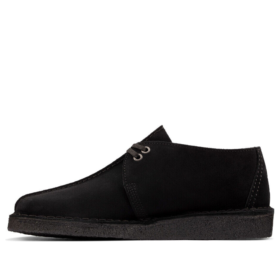 (WMNS) Clarks Desert Trek 'Black Suede' 26165566(WOMENS)
