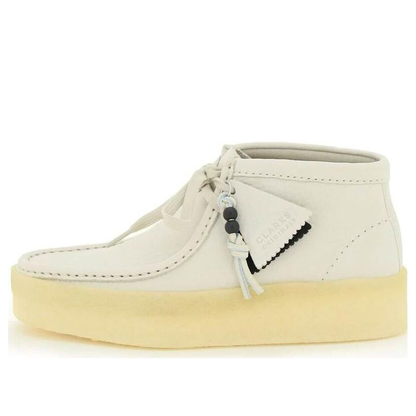 (WMNS) Clarks Wallabee Cup Boots 'White Nubuck' 26168988(WOMENS)