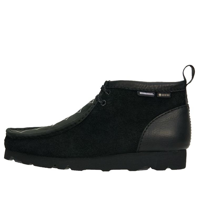 Clarks Original x NEIGHBORHOOD Wallabee GTX Ankle Shoes 'Black' 261667687(MENS)