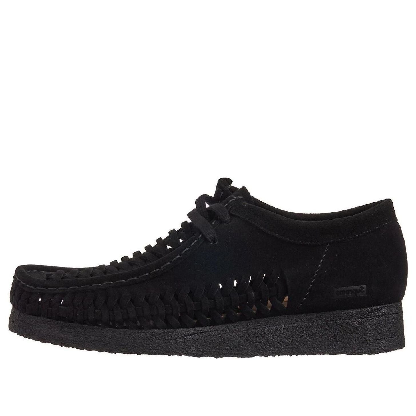Clarks x Supreme Woven Wallabee 'Black' 26160851(MENS)