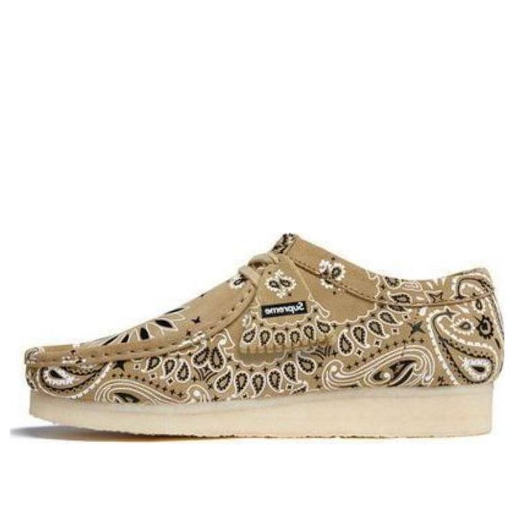 Clarks x Supreme Wallabee Bandana 'Khaki' 26142398(MENS)