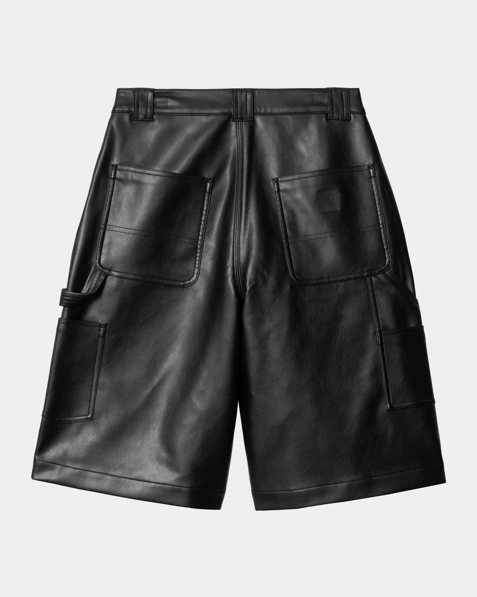 Women's Norwich Double Knee Short - PU Leather | Black