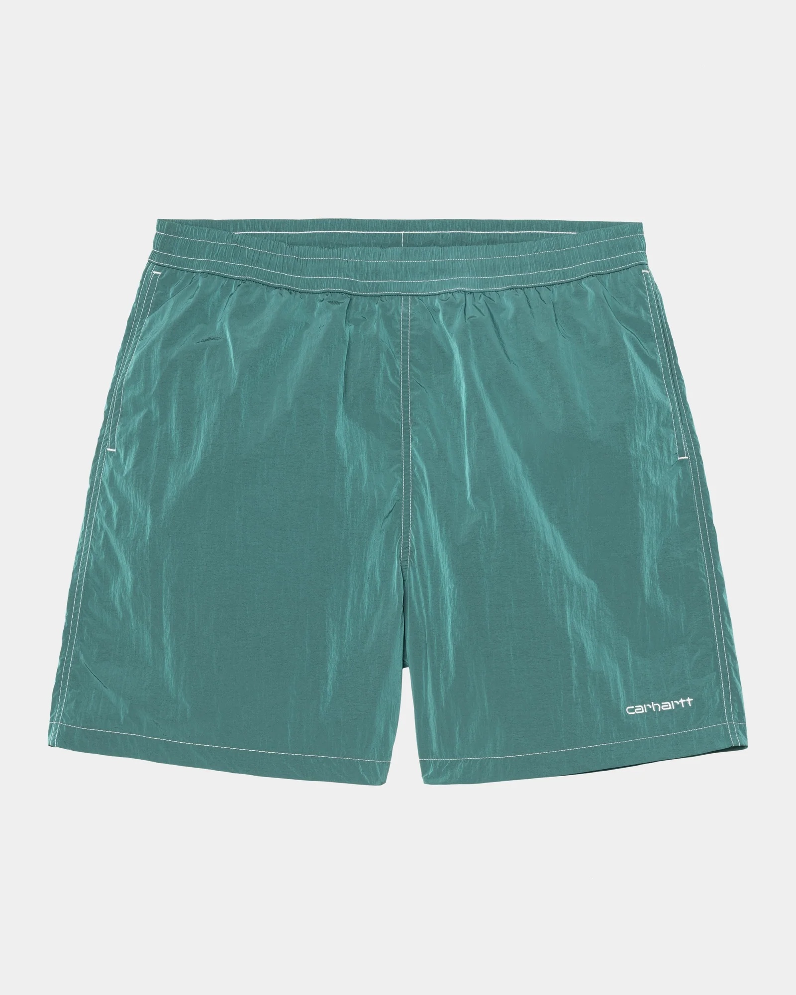 Canby Swim Trunks | Rainforest / White