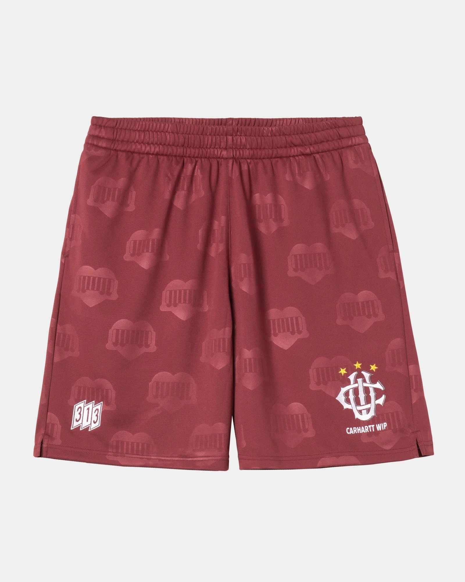 Hartt's Football Short | Mulberry Heart Train Jacquard