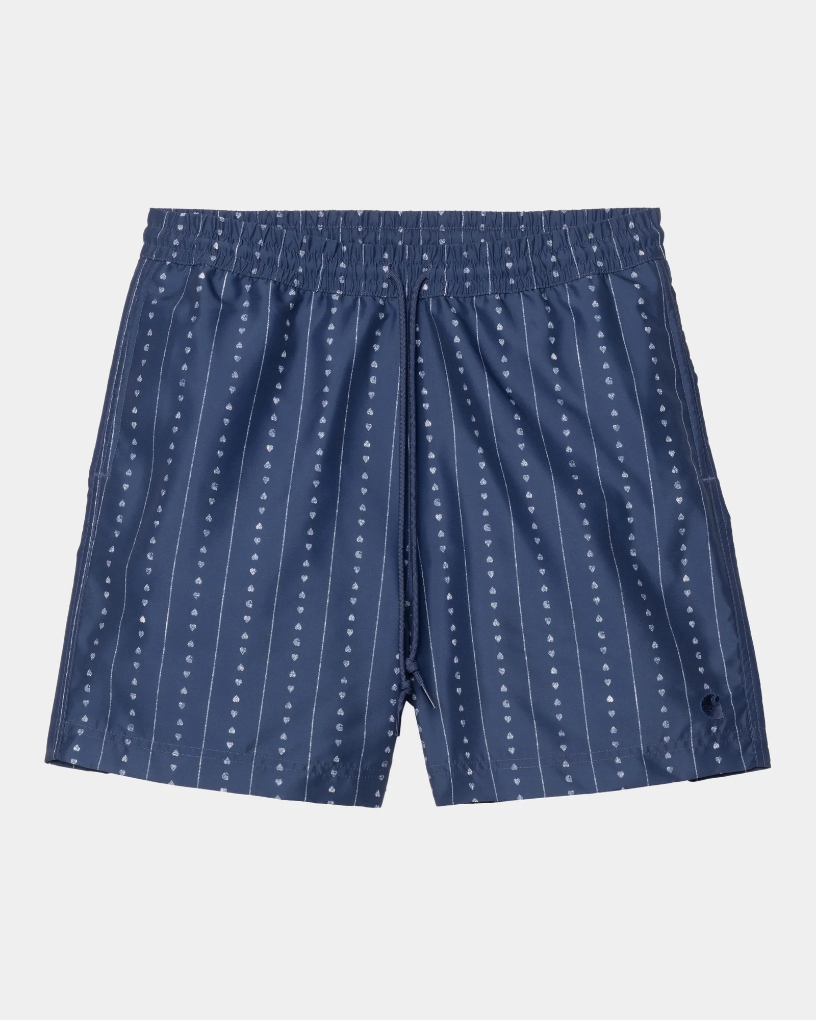 Slater Swim Trunks | Ink / Natural Heart C Pinstripe