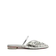 Gayle Metallic Leather Flat