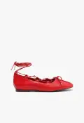 Arissa Lace Up Leather Flat