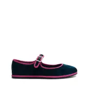 Clarissa Velvet Flat