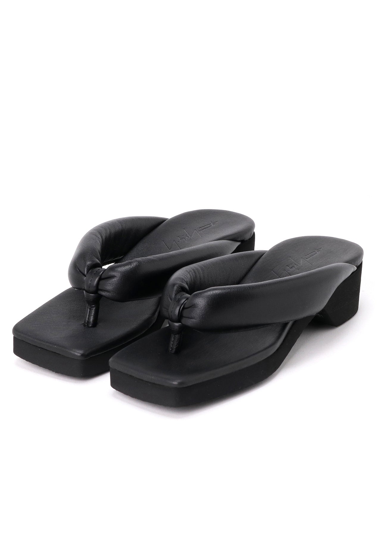 SOFT SMOOTH LEATHER HEEL GETA