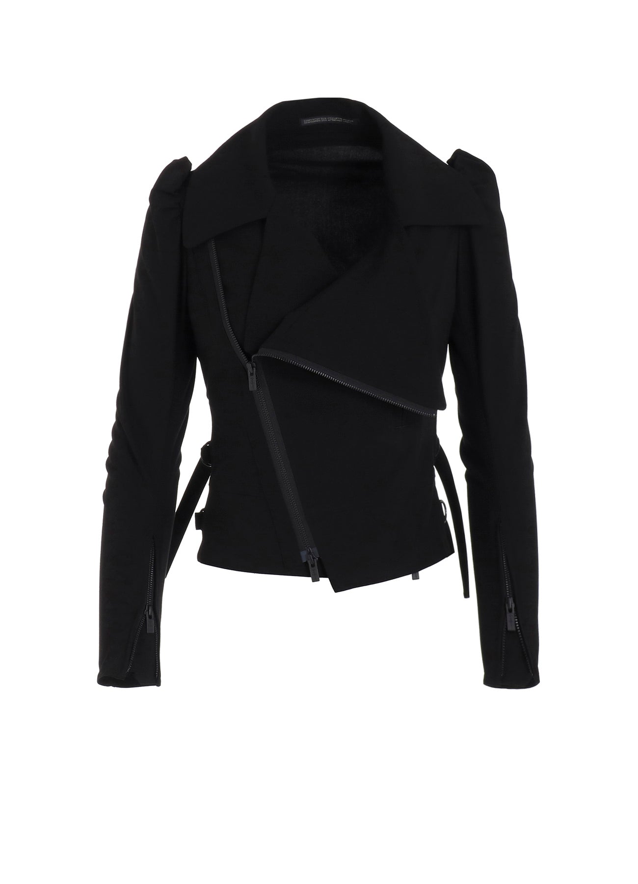 Ry SEETING CLOTH BIG LAPEL BIKER JACKET