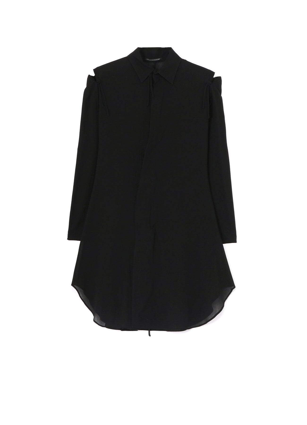 COTTON CHIFFON DECONSTRUCTED RIBBON DRESS