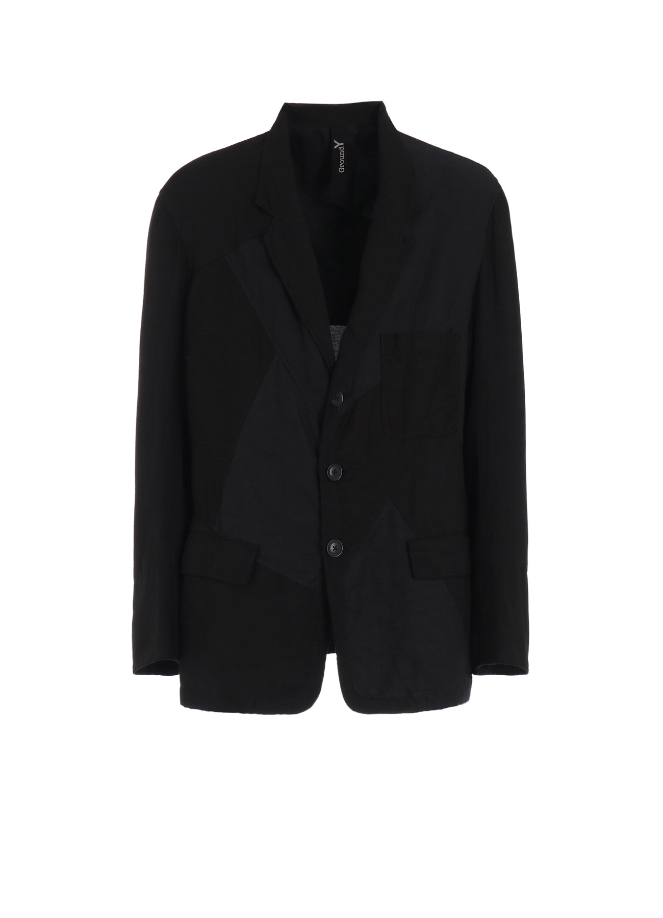 CUBISM PATCHWORK  PRODUCT DYED SWITCHING OUTER POCKET JACKET