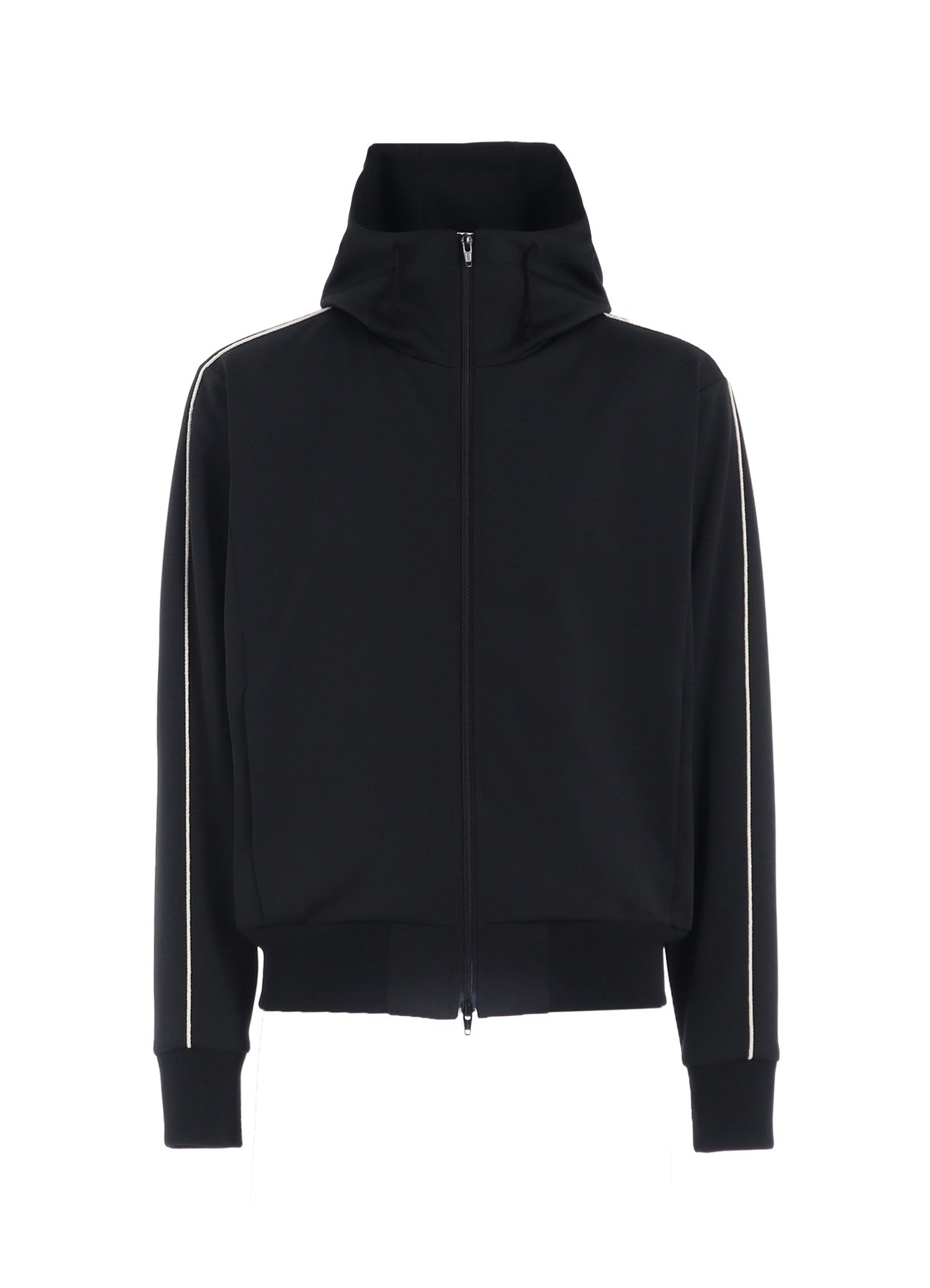POLYESTER SMOOTH HOODED TRACK JACKET