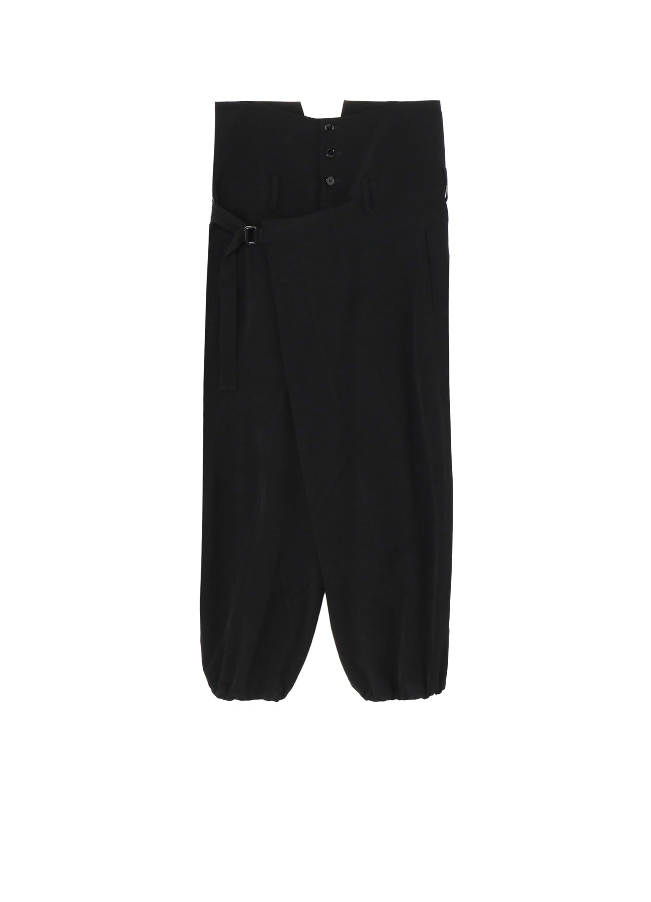 CREPE DE CHINE HIGH WAIST TUCK PANTS
