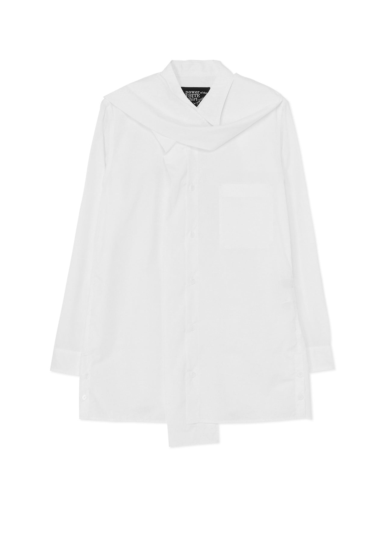 COTTON BROADCLOTH SHIRT WITH STOLE