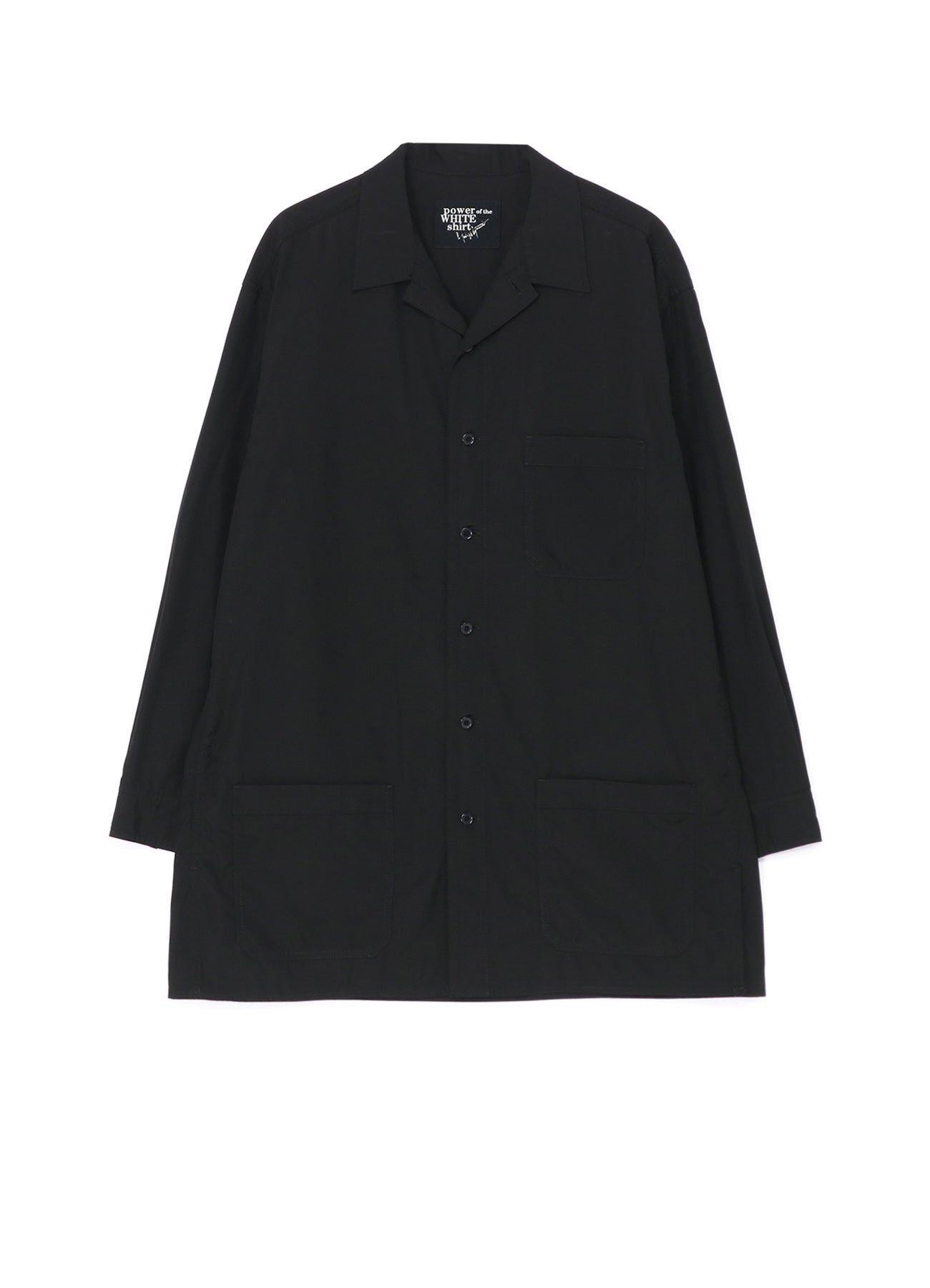 3-POCKET OPEN COLLAR SHIRT
