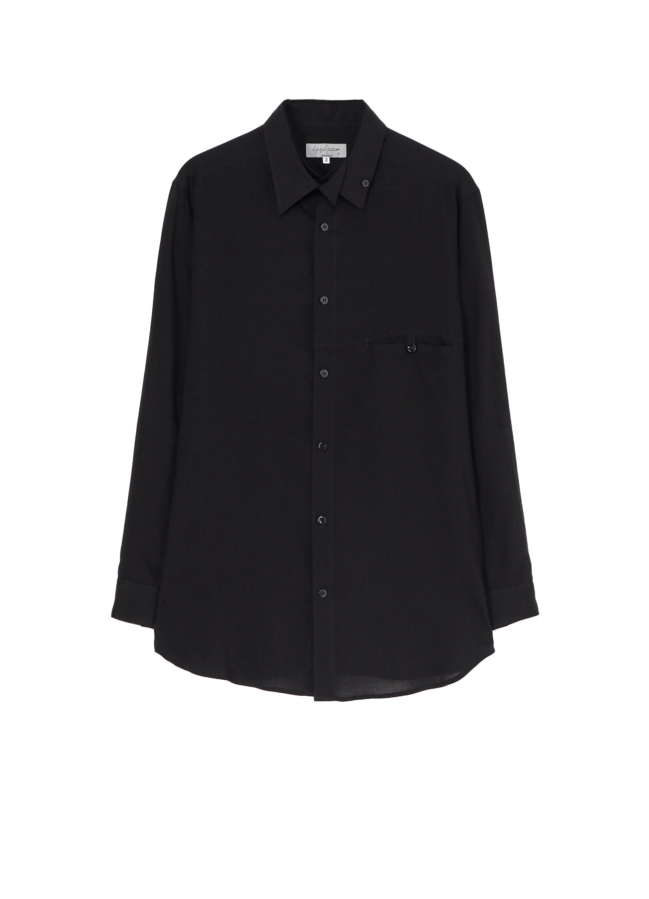 CELLULOSE LOAN ARRANGED SPARE COLLAR BLOUSE