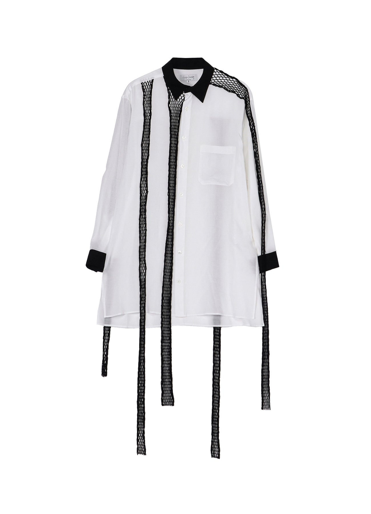 CELLULOSE LAWN BLACK MESH BLOUSE BLOUSE