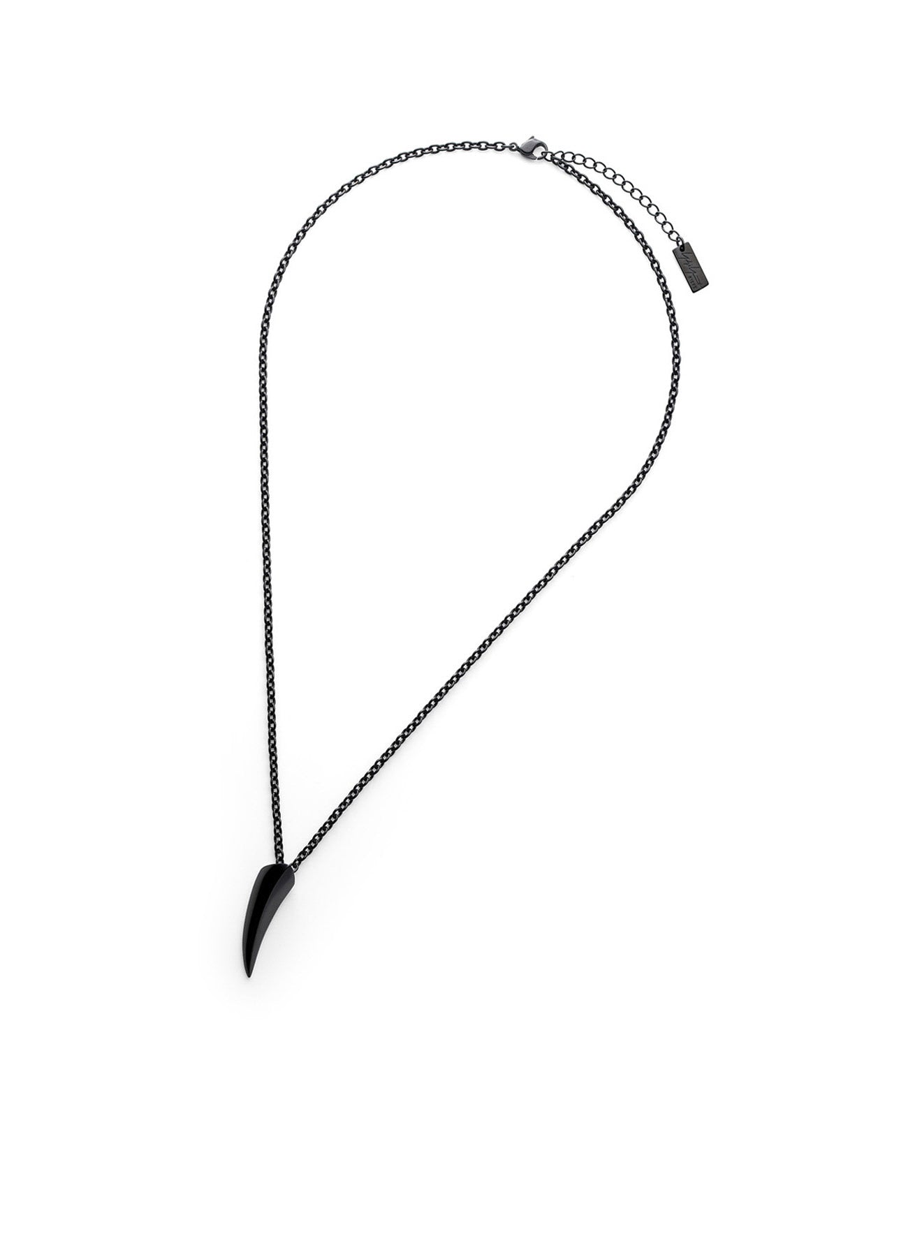SILVER 925 BK CLAW PENDANT L BK