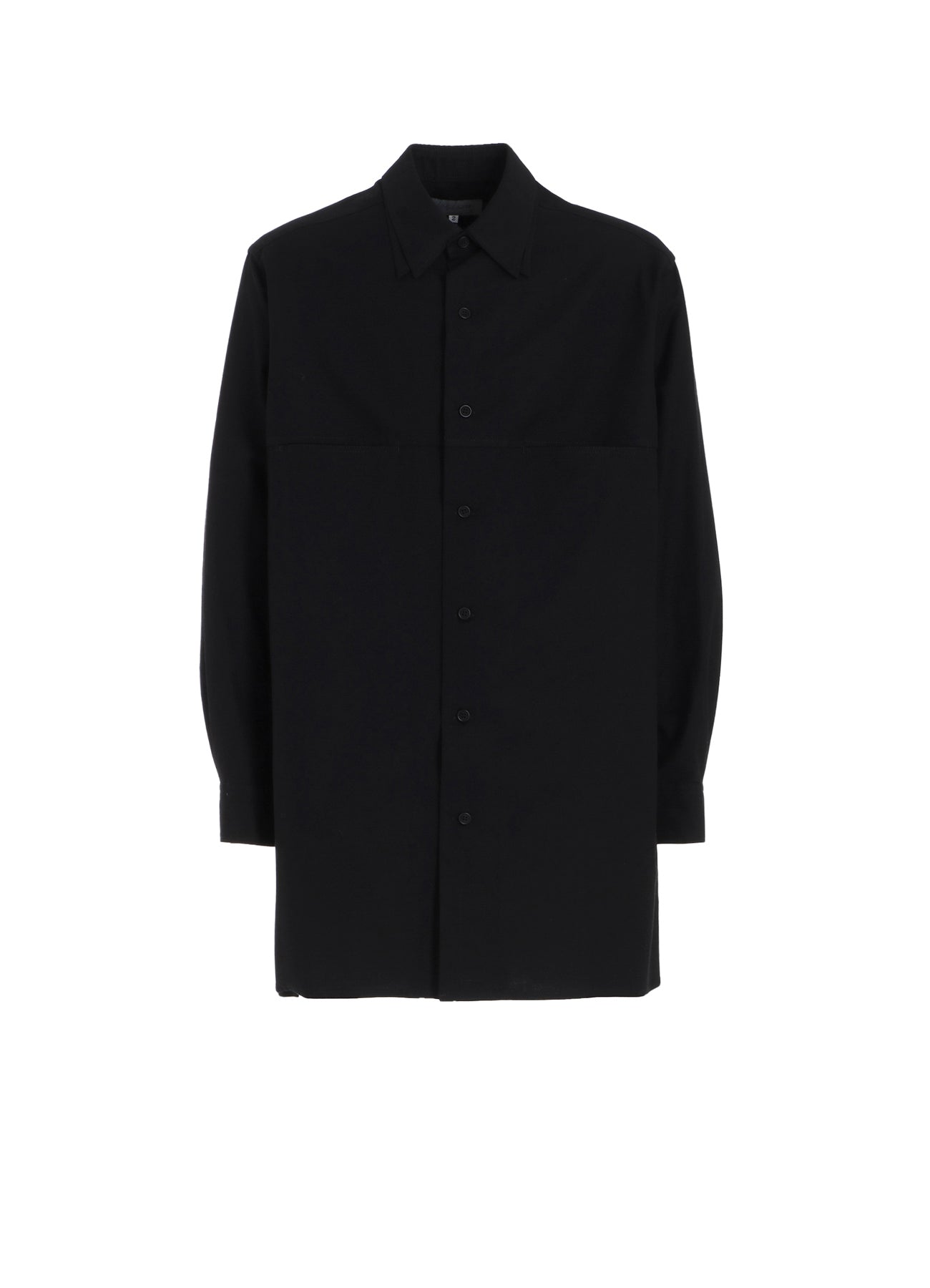 WIDE TWILL DOUBLE COLLAR OVERSIZE SHIRT
