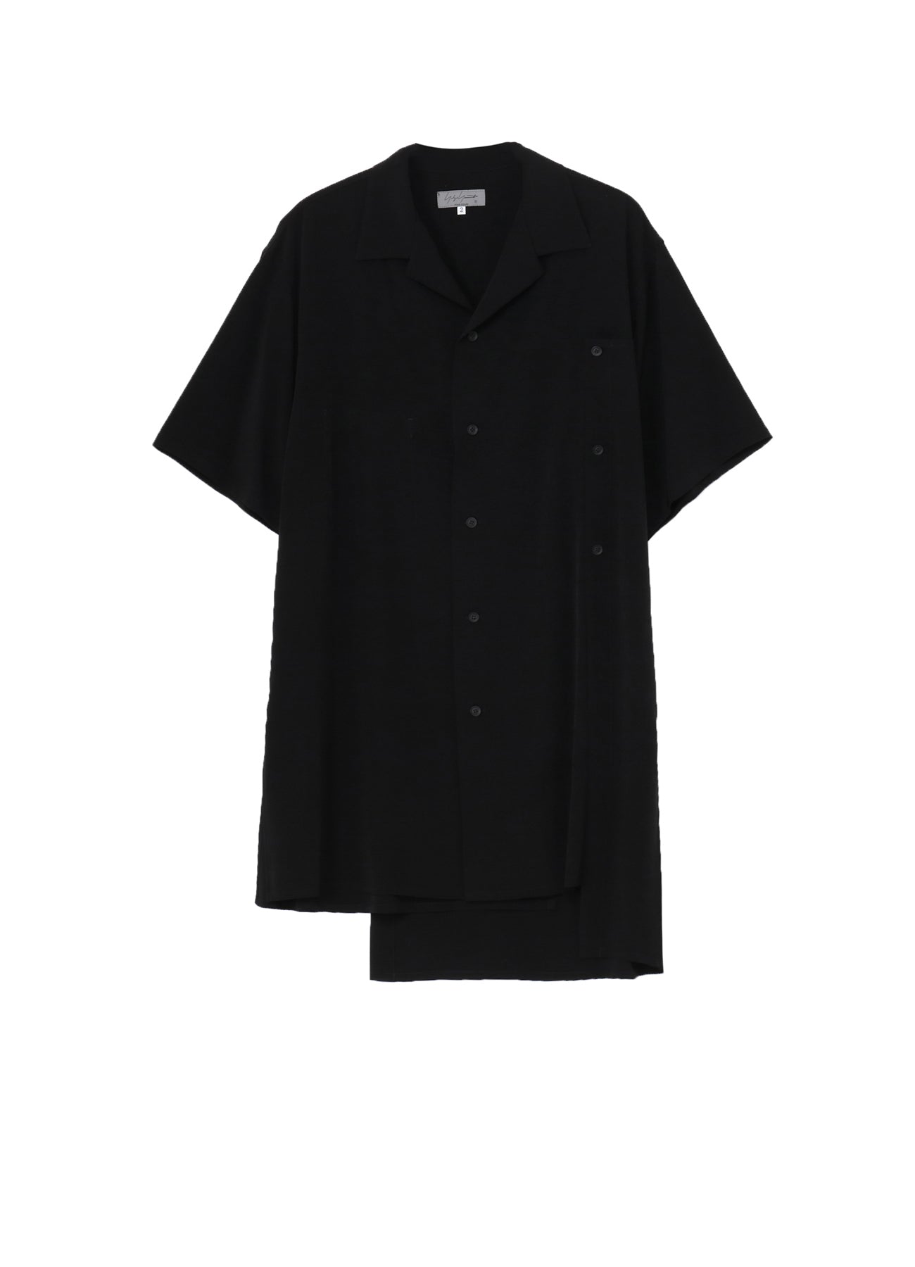 TA TUXEDO LAYERED SHORT SLEEVE BLOUSE