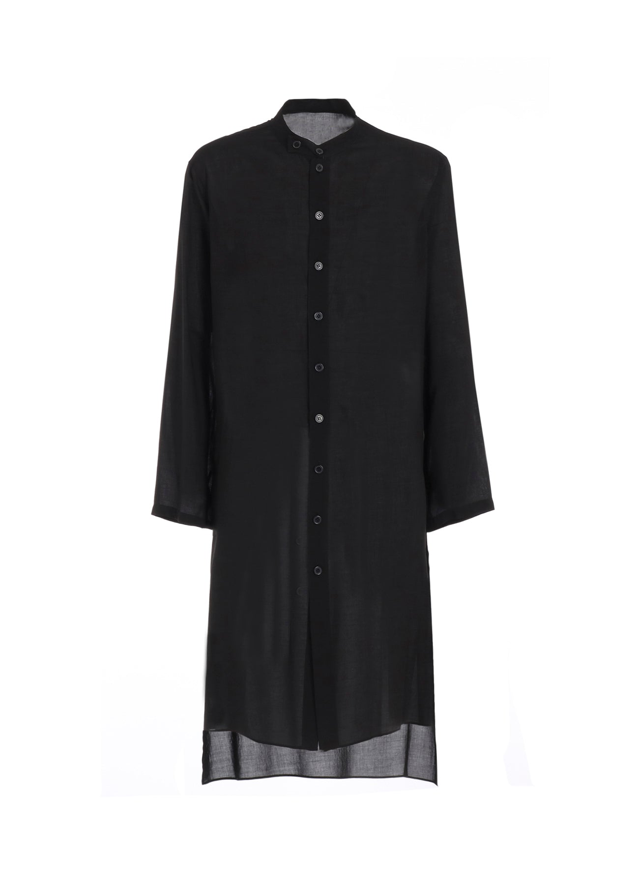 80 MODAL LOAN STAND COLLAR LONG BLOUSE