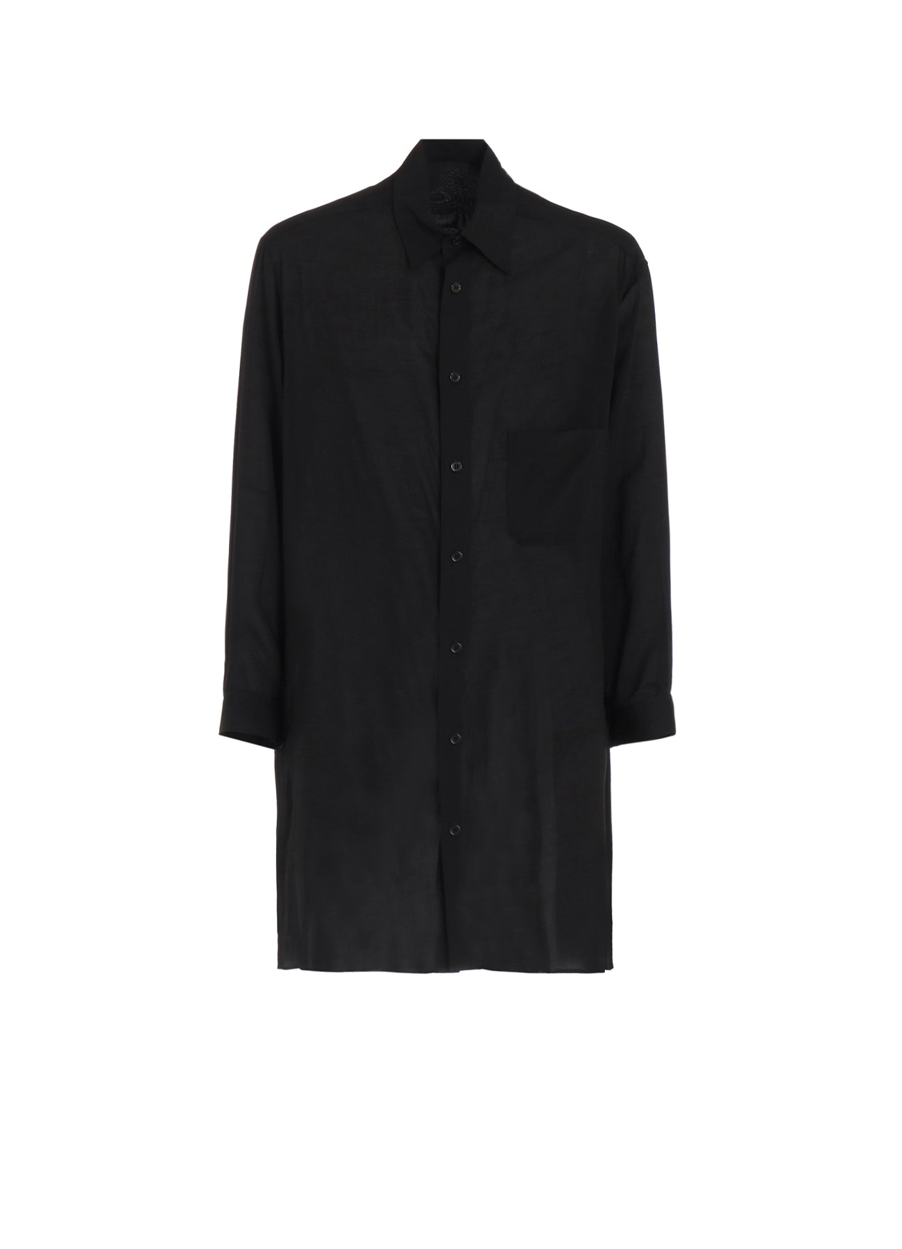 80 MODAL LOAN BACK PANELED SLIT BLOUSE