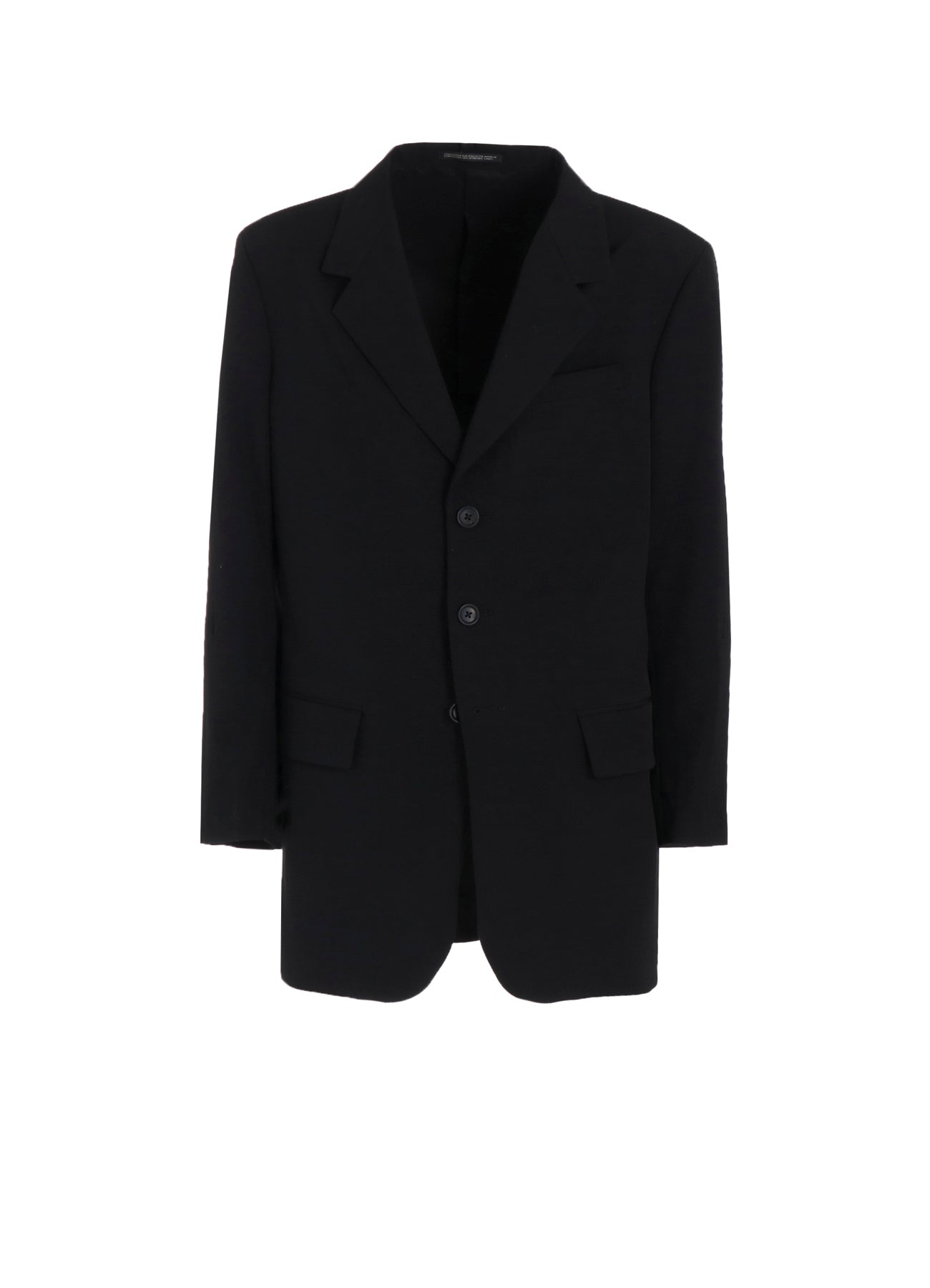 WOOL GABARDINE BACK OPENING JACKET