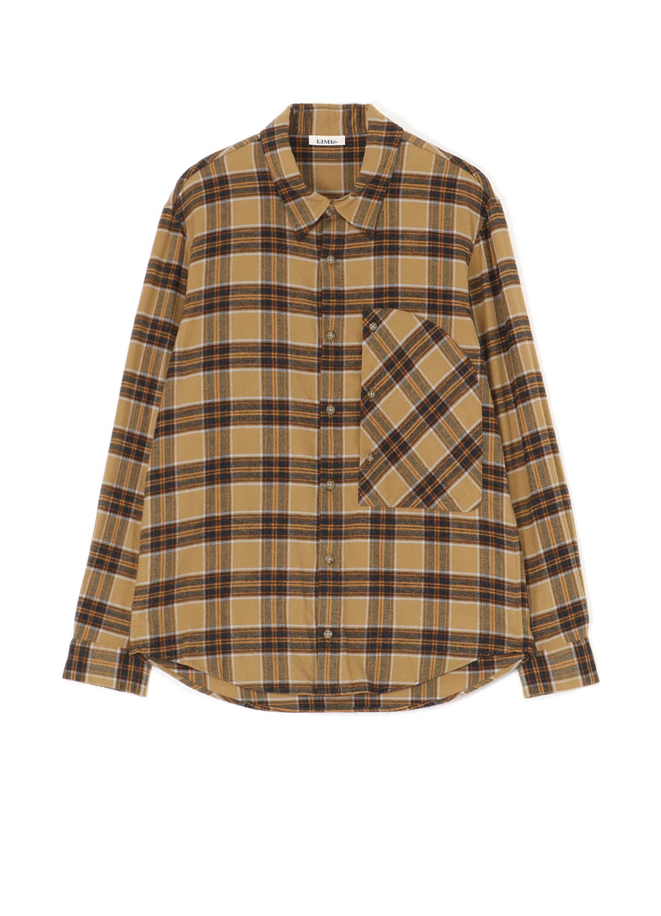 PLAID FLANNEL SHIRT WITH BIG CHEST POCKET