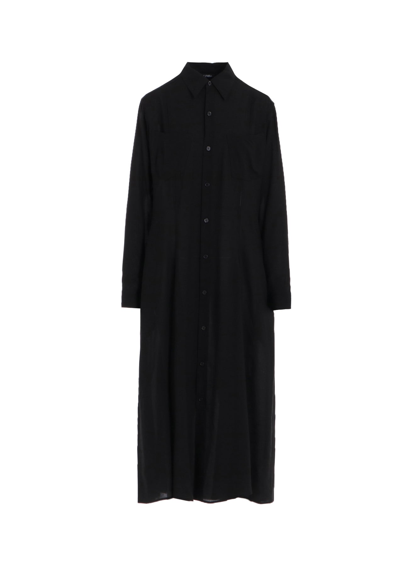 SOFT LAWN FLARED SLIT DRESS