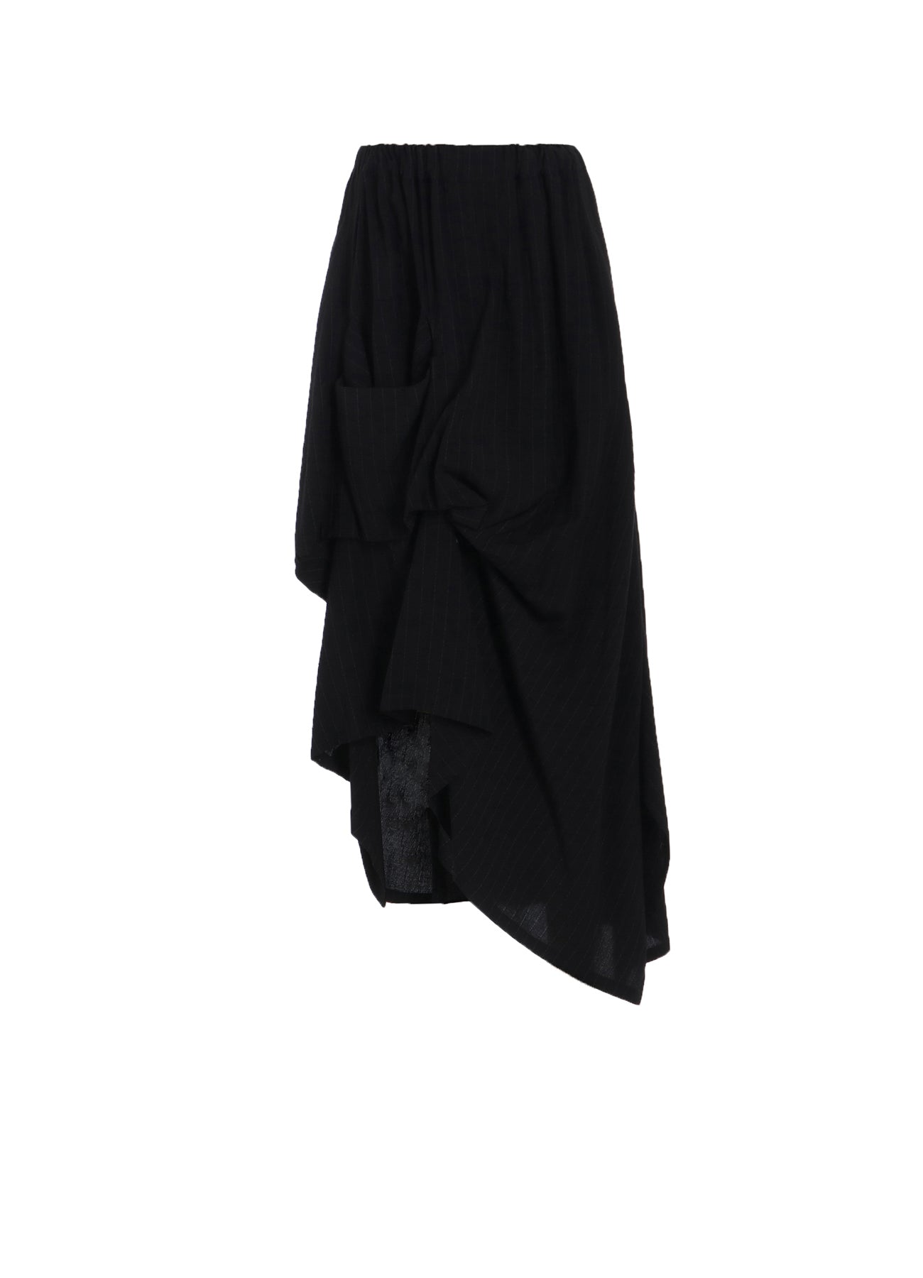 STRIPE IRREGULAR HEM SKIRT