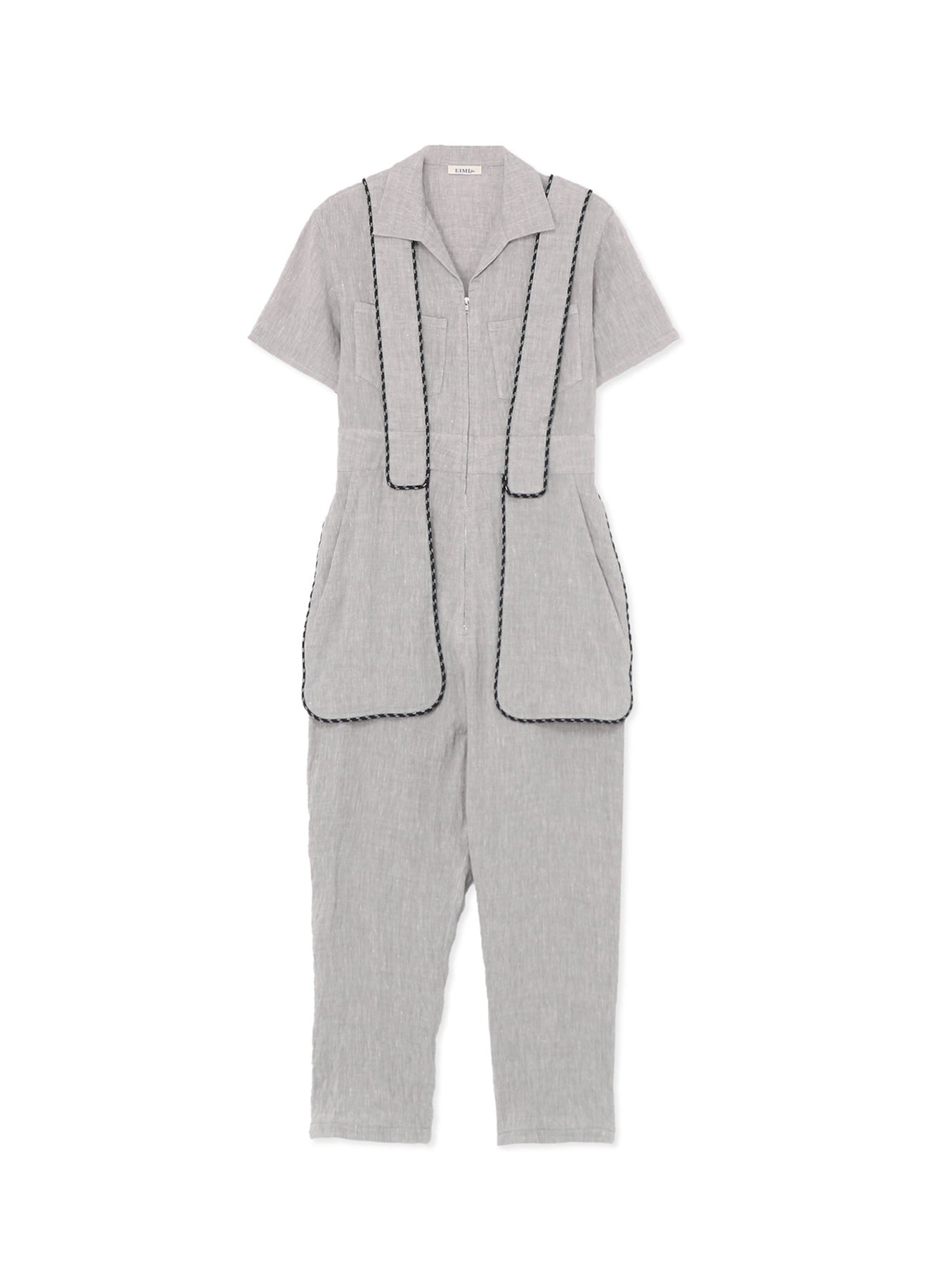 BREATHABLE LINEN/RAYON JUMPSUIT WITH MULTIPLE POCKETS