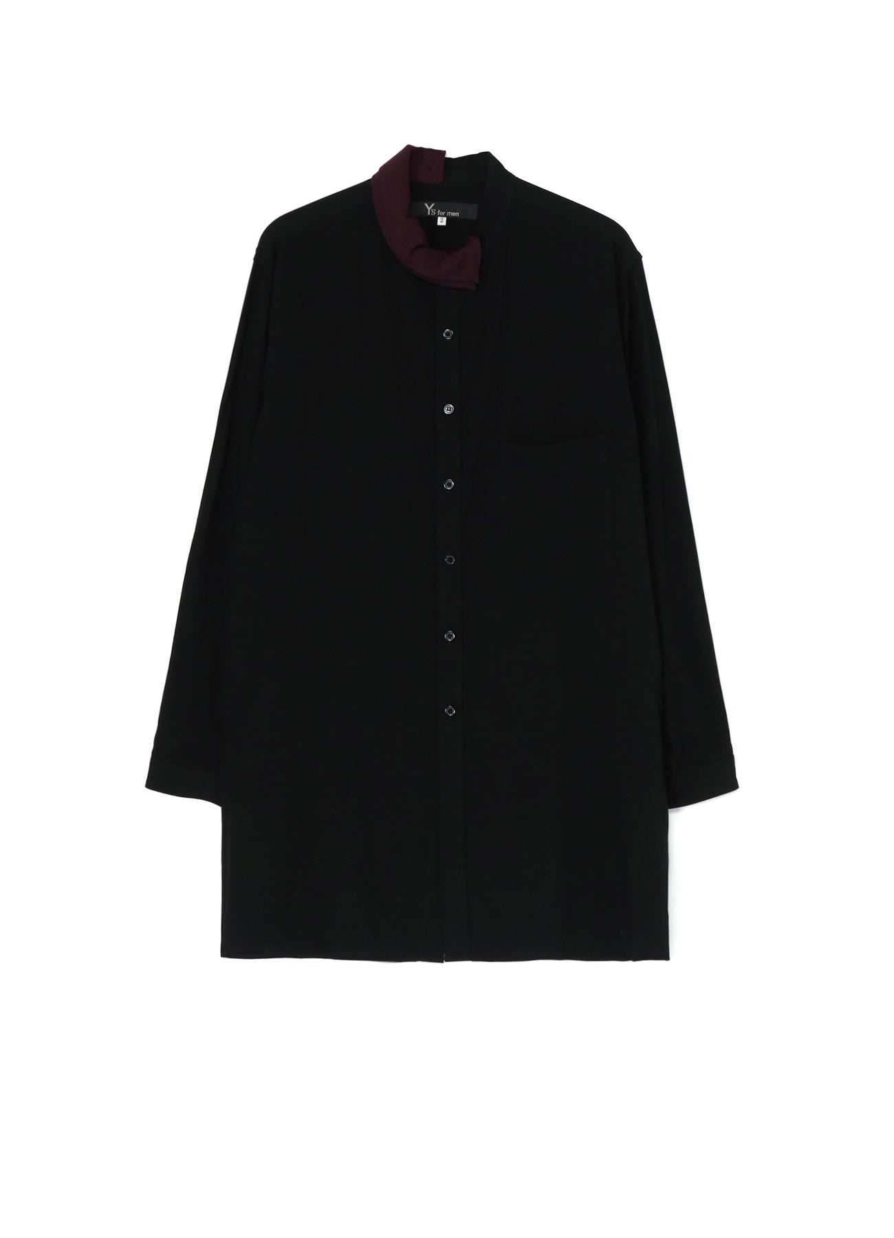 COMBINATION BLOUSE WITH STAND COLLAR