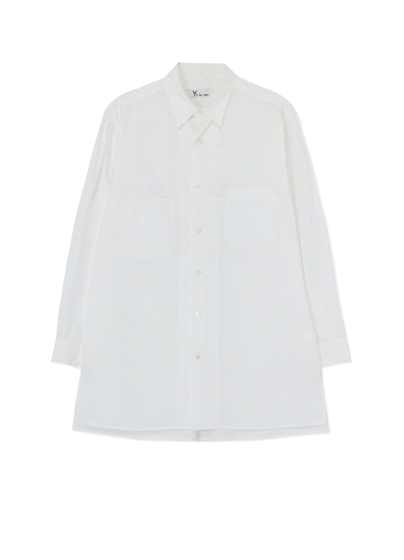 CLASSIC COTTON BROADCLOTH SHIRT WITH WIDE SLEEVE PLACKETS