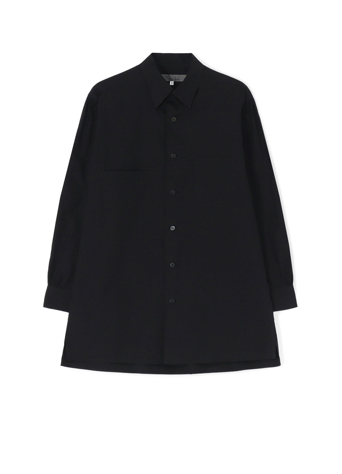CLASSIC COTTON BROADCLOTH SHIRT WITH WIDE SLEEVE PLACKETS