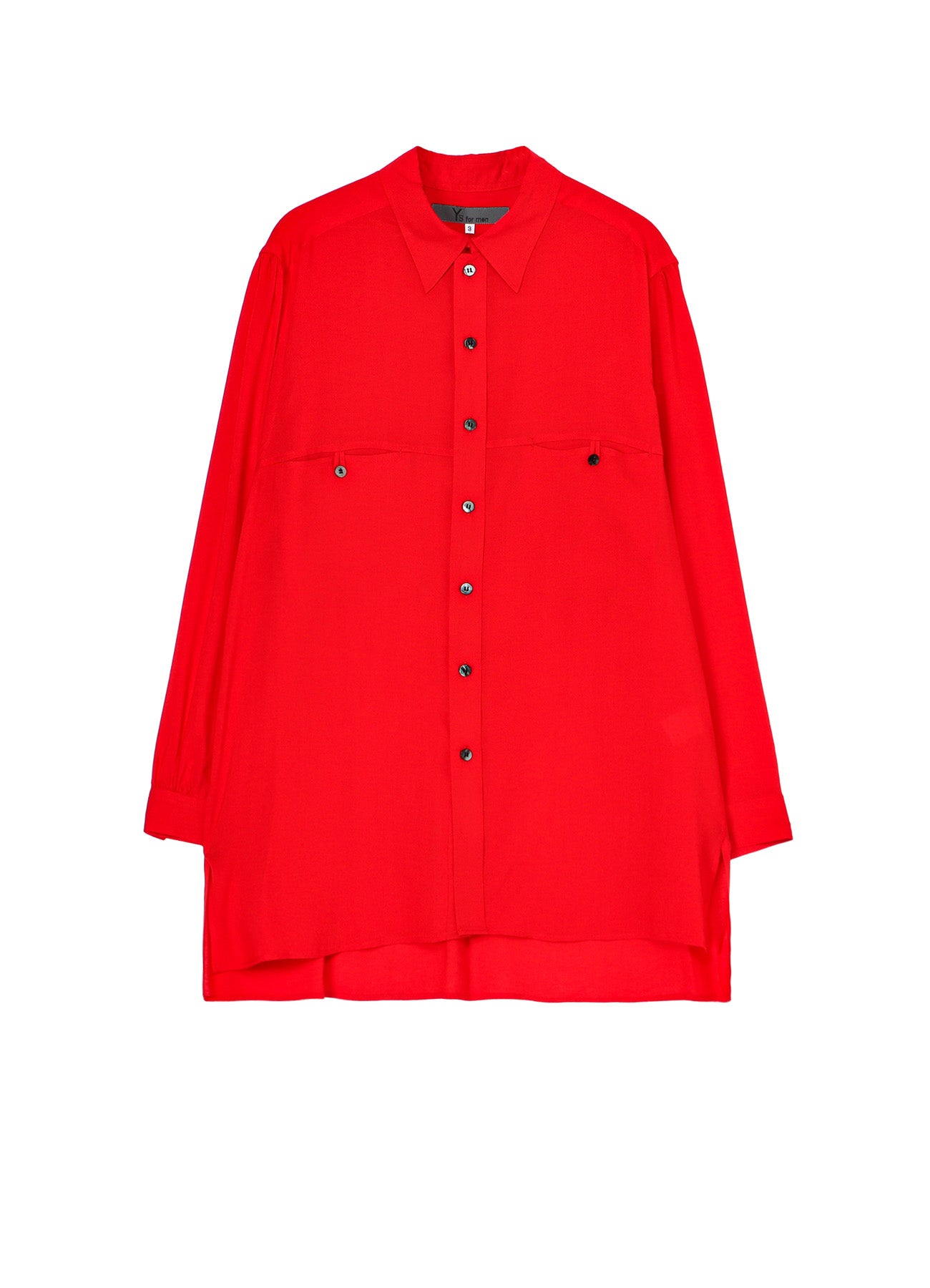 CELLULOSE LAWN PANEL POCKET SHIRT