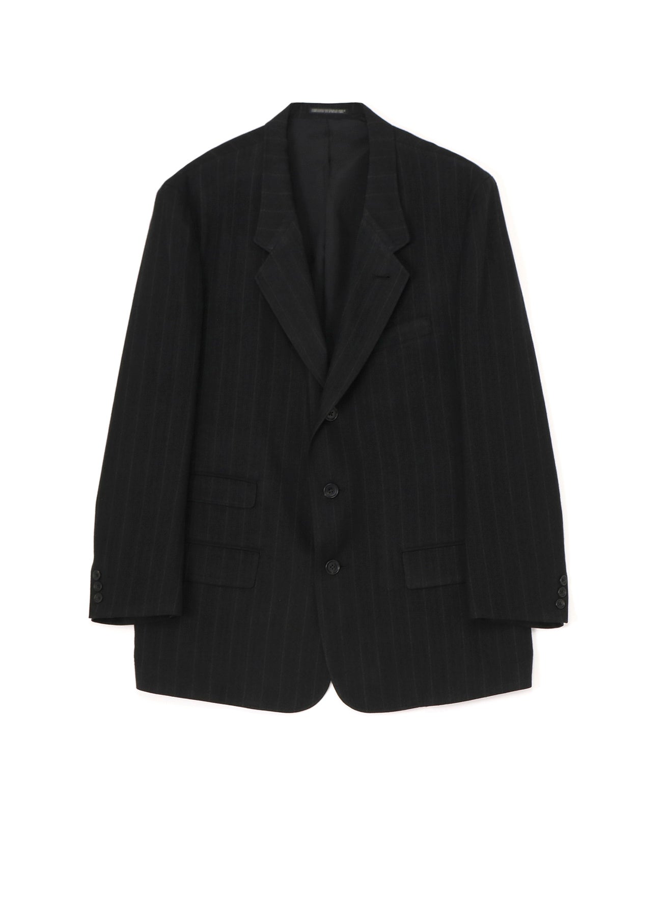 RAYON STRIPE JACKET WITH 3-BUTTONS