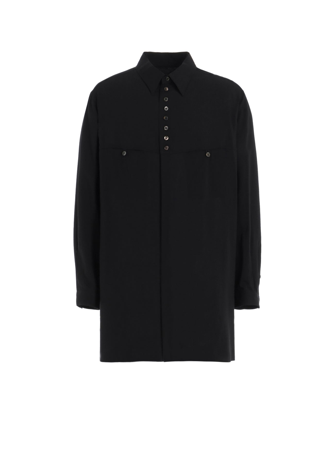 CELLULOSE LAWN BUTTON SHIRT WITH SPARE COLLAR