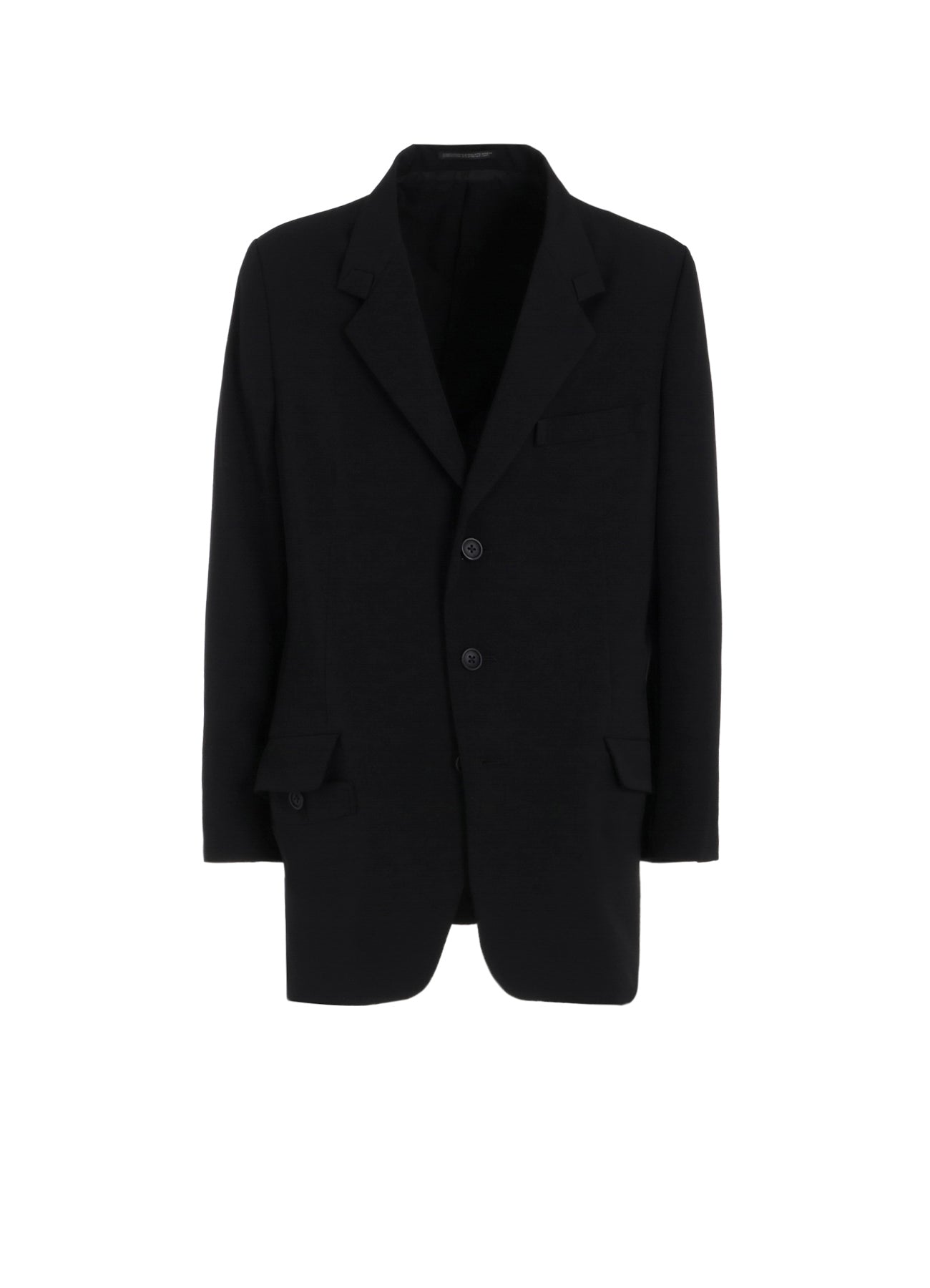 WOOL GABARDINE TURN BACK COLLAR JACKET