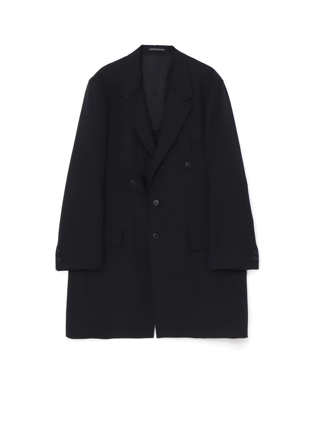WOOL GABARDINE JACKET WITH HAND STITCH