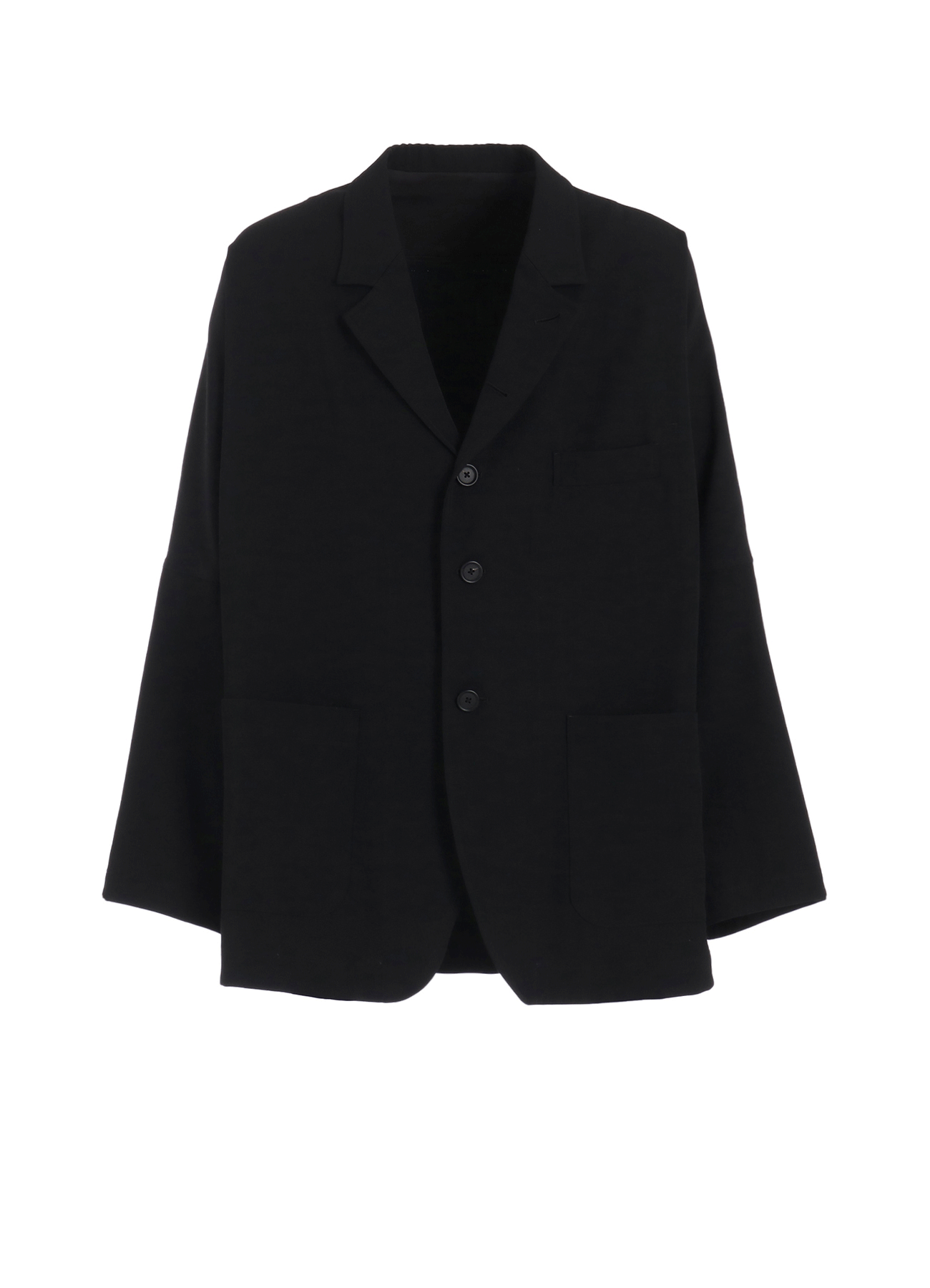 WASHER WOOL GABARDINE RAGLAN SLEEVE JACKET