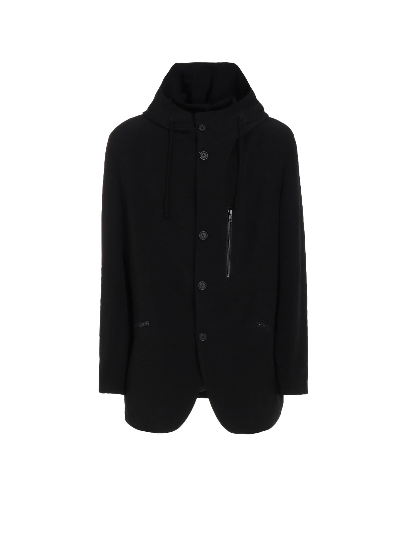 CREPE de CHINE HOODED JACKET