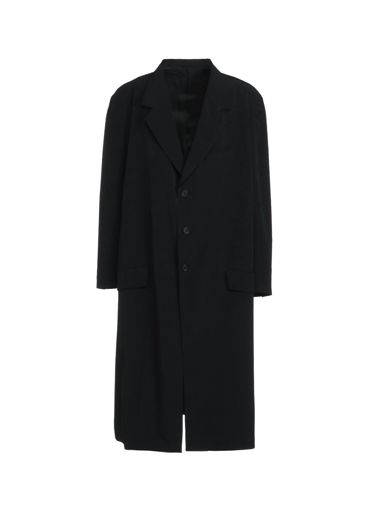 CREPE DE CHINE OVERSIZED NOTCHED LAPEL LONG JACKET