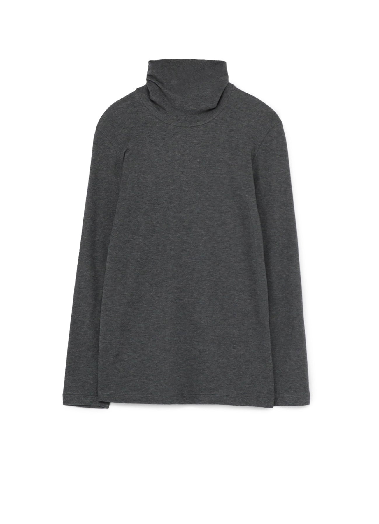 LYOCELL STRETCH RIB JERSEY HIGH NECK SHIRT