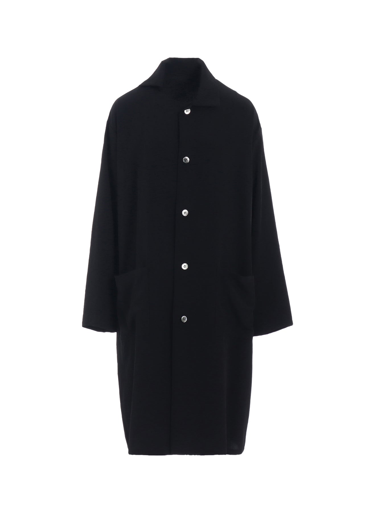 TRIAS DE CHINE ASYMMETRIC COLLAR LONG SHIRT