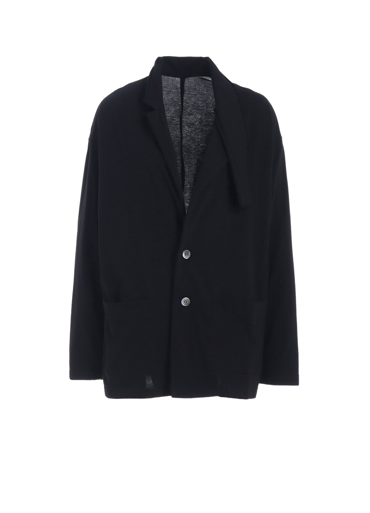 30/1 COMBED JERSEY ASYMMETRIC COLLAR JACKET